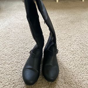Black over the knee boots